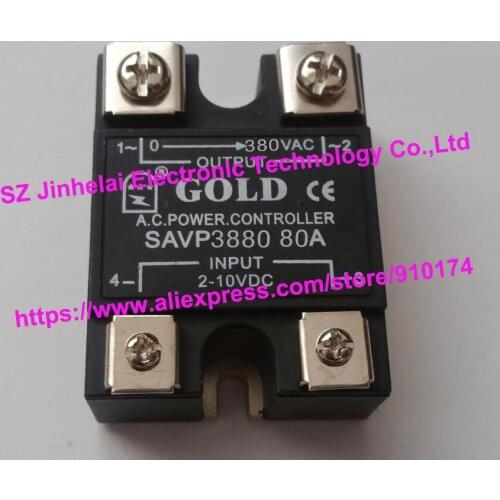 New and original SAVP3880 GOLD Single-phase ac solid state relay 380VAC 80A 2-10VDC OR 4-20mA
