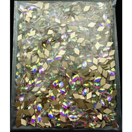 Wholesale 1440pcs/720pcs/Bag Crystals AB Nail Rhinestones Super Shinny 50 Styles Glitter Gem Drop Glass Stones For Nail Art