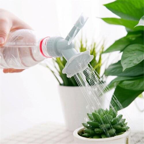 2 In 1 Plastic Sprinkler Irrigation Nozzle for Flower Watering Bottle Watering Cans Sprinkler Shower Head Garden Tool