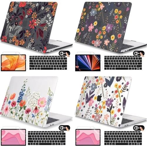 For MacBook Air Pro Retina 13 15 16inch 2020 M1 A2337 A2338 A2179 Plastic Hard Case Keyboard Cover Screen Protector Webcam Cover