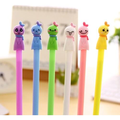 20 Pcs Creative Stationery Cartoon Soft Silica Sunny Day Baby Gel Pen Student Cute Stationary Estojos De Escola