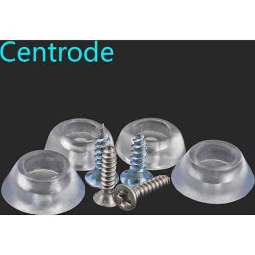 Silicone pad, transparent foot pad furniture nail antiskid pad soft rubber concave gasket dining chair pad 17mm 20mm 20pcs