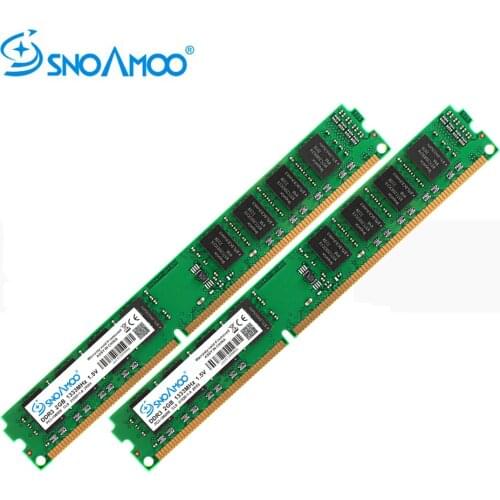 SNOAMOO Desktop PC RAMs DDR3 4GB( 2x2GB) 1600MHz 1333MHz PC3-10600S CL9 CL11 1.5V Computer Memory ARM For Intel DIMM Warranty