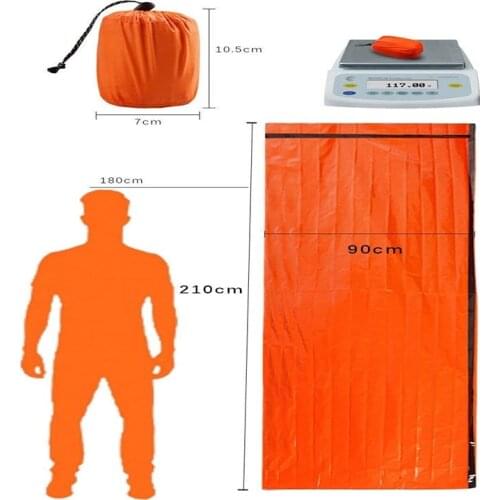 Emergency Refuge Waterproof Hot Blanket Rescue Life-saving Kit SOS Sleeping Bag Life-saving Tube Emergency Tent with Whistle