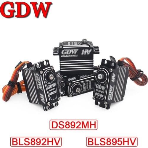 GDW DS820 BLS892HV BLS895HV Standard Steering Gear Helicopter Swash Plate Servos Tail Steering Gear Fit ALIGN 550 600 SAB 700