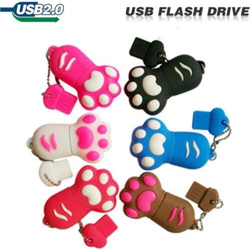 Usb flash drive 4gb 8gb 16gb 32gb cats claw usb pendrive gift u disk memory stick pen drive New hot Cartoon Cat Claw Gift