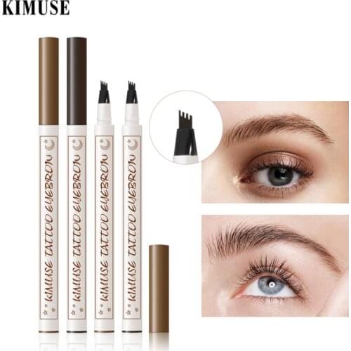 4-claw Liquid Eyebrow Pencil Waterproof Long Lasting Eyebrow Pencil Natural Brown Eye Brow Tint Pen Women Eye Makeup TSLM1