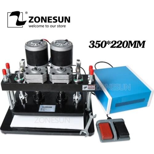 ZONESUN 35x22cm Electrical Leather Die Cutting Machine Photo Paper Mold Cutter Die Cutting Tool For Clicker Leather Cutting Die