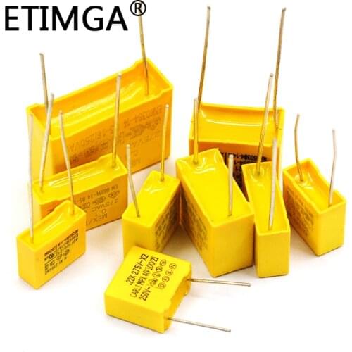 10PCS/LOT X2 Safety Capacitor 15mm 275VAC 275V 0.022UF 0.047UF 0.1UF 0.15UF 0.22UF 0.33UF 0.47UF 0.68UF 1UF Polypropylene Film