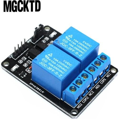 2-channel New 2 channel relay module relay expansion board 5V low level triggered 2-way relay module