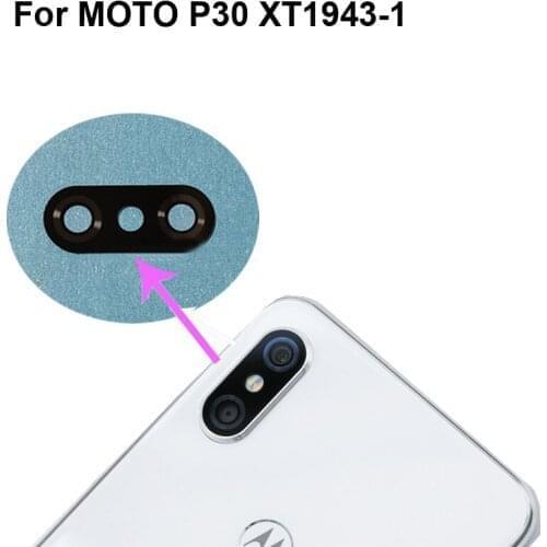 2pcs High quality For Moto P30 XT1943-1 Back Rear Camera Glass Lens test good For Moto P 30 XT1943-1Replacement Parts