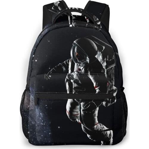2021 OLN Backpack Women Shoulder Bag Astronaut In Outer Space Fashion School Bag For Teenage Girl Backpacks Travel Bag