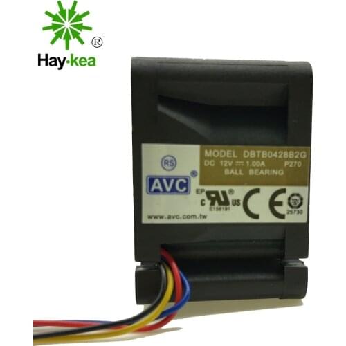5pcs 40mm powerful cooling fan For AVC 4028 12V 1A DBTB0428B2G high- speed server fans 40*40*28mm Dual Ball Bearing 4-wire pwm