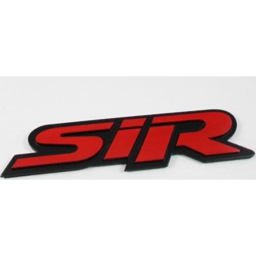 3D Auto car red SiR si r for civic crx FIT ACCORD Emblem Badge Sticker