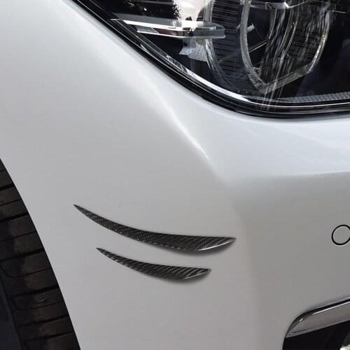 4pcs Real Carbon Fiber Front Bumper Lip Splitter Air Knife Universal for BMW E60 E90 F30 F10 E70 F15 E84 F20 Models Accessories