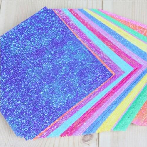 50pcs/set DIY Scrapbooking Craft Decoration Papers Single Side Shining Folding Solid Color Papers Kids Handmade Craft Paper
