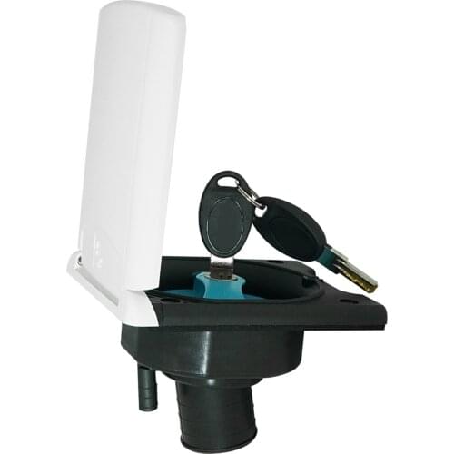 Caravan RV Camper Stabilized Gravity Water Inlet Hatch Lock with Two Keys, Leak Proof