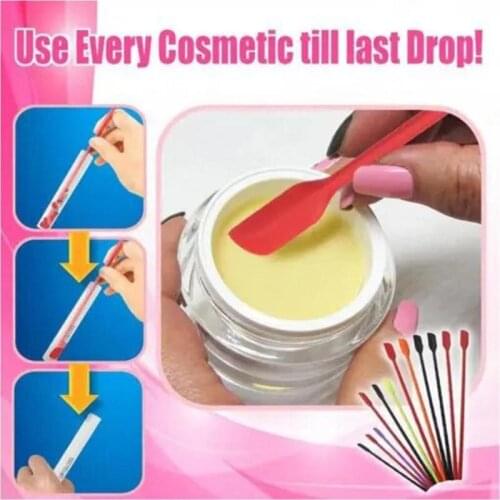 Flexible Silicone Scraper Reusable Beauty Kitchen Safe Last Drop Spatula Face Mask Brush Beauty Tools Makeup Brushes Practical
