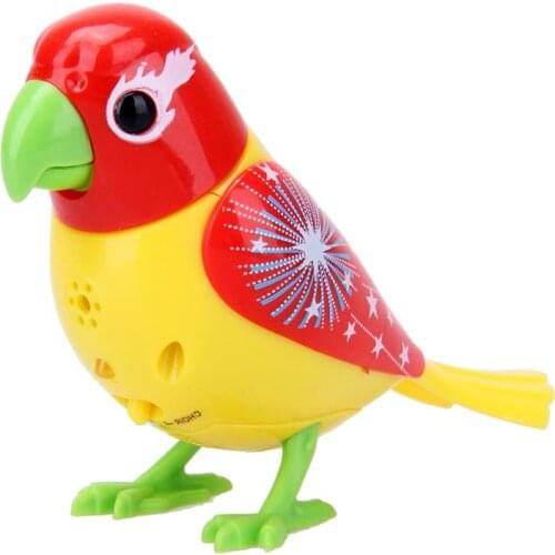 Activate Chirping Singing Bird Plastic Sound Voice Control Kids Early Learning Educational Cognitive Funny Toy for Children Gift