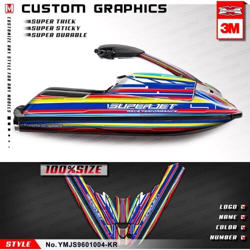 KUNGFU GRAPHICS Personalized Stickers for Watercraft PWC Super Jet Ski SJ 700 2002 2003 2004 2005 2006 2007 2008 2009 to 2015