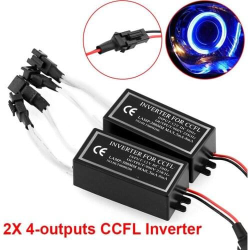 2Pcs CCFL Angel Eye Inverter Ballast Driver for CCFL Light Halo Ring Spare Ballast Case Driver Power Ignition Box CCFL Angel Eye