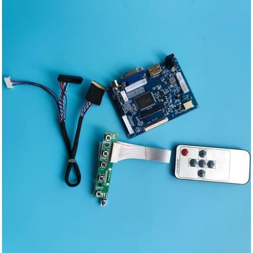 Kit for 60Hz 1366*768 B140XW01/B140XW02/B140XW03 40Pin screen LVDS LCD display controller board VGA+AV WLED HDMI-compatible