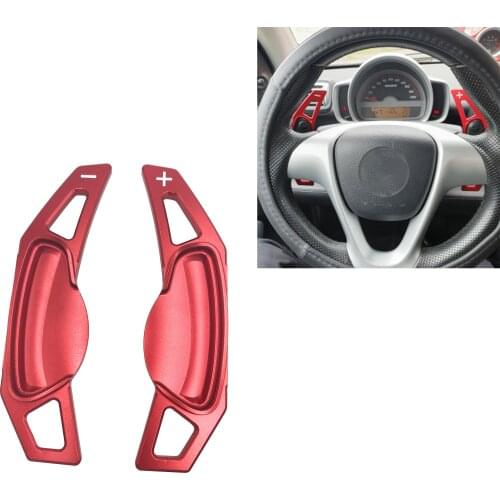 Nonporous Steering Wheel Shift Paddle Shifter For Benz Smart Fortwo Aluminum alloy Car Styling