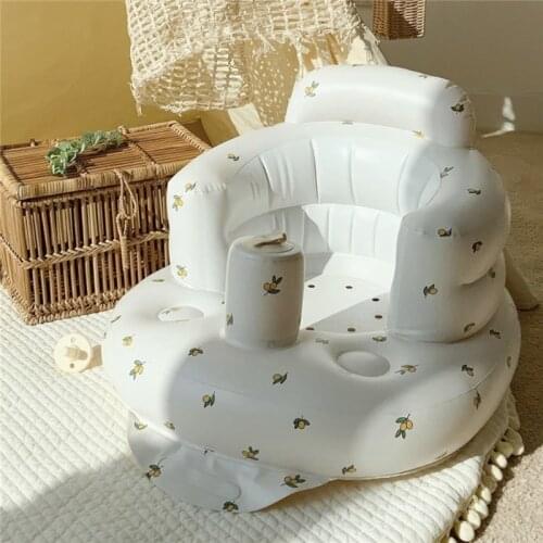 Multifunctional Baby PVC Inflatable Seat Inflatable Bathroom Sofa Bathing Stool popular