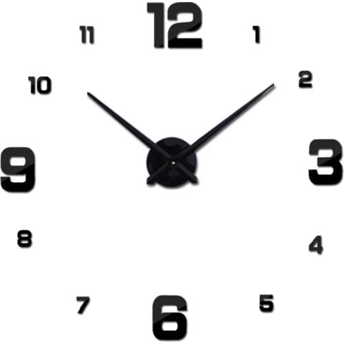 2019 hot sale the circular multi-piece set living room clocks mute big wall clock needle metal watch diy free shipping