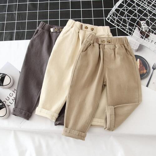 2021 new spring autumn/winter/summer Girls Kids Boys pants comfortable cute baby Clothes Children Clothing