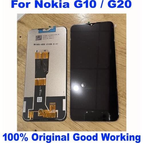 Original Good Sensor LCD Display Touch Screen Digitizer Assembly Glass Panel For Nokia G10 / G20 Mobile Pantalla Parts