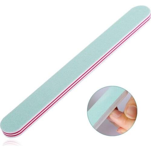 10pcs Nail File Double Side Buffer for All Manicure Pedicure Sanding Block Professional Nail Polish File Strip Sponge Sandpaper