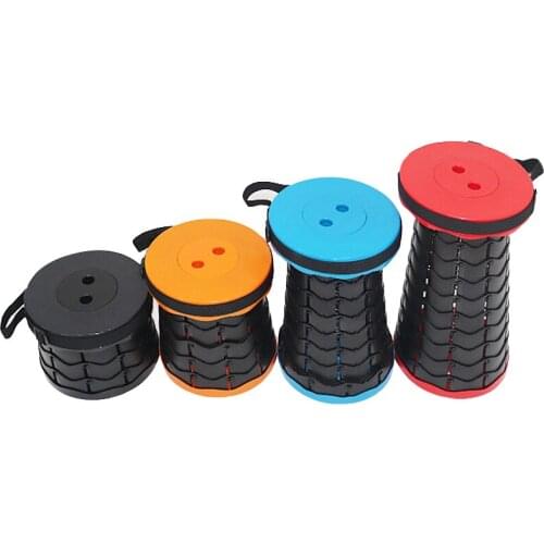 Fishing Chair Portable Telescopic Stool Adjustable Height Retractable Stool Upgrade Folding Stool Suitable for Camping