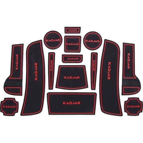 Non-slip Interior cup mat anti slip door pad for renault kadjar 2015-2020, auto accessories