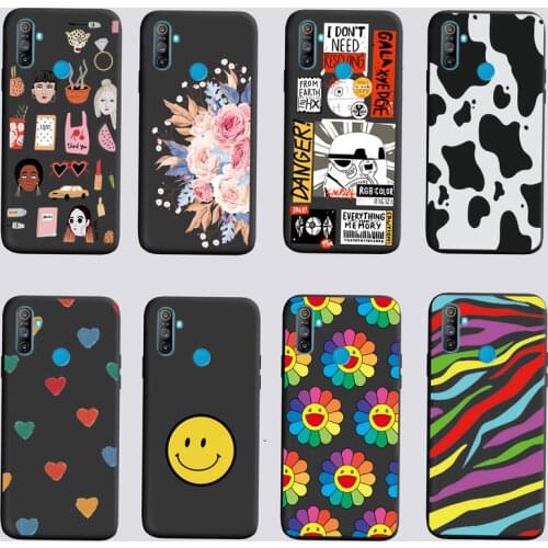 For Oppo Realme C3 Case Shockproof Soft silicone TPU Back Cover For Oppo Realme C3i Phone Cases Realme C3 Case 6.5" Cute Cartoon