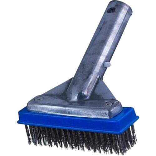 5'' Swimming Pool Cleaning Wall Floor Brush Deluxe Supplies Stainless Steel Wire