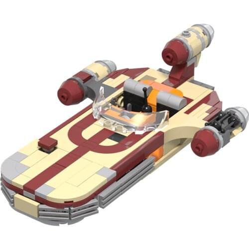 Series wars X-34 Soro Suub Tan MOC Land speeder Fight Building Blocks League Hero Figure Airship space wars Toy