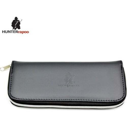 HUNTERrapoo Brand Hair Scissors Bag Leather hand bag for hairdresser cutting scissor and thinning scissor bag fit 5.5 and 6 inch