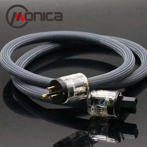 Oi-End 400 assinatura hifi de áudio EUA/UE alimentação cabo de alimentação de cobre puro com P-029/ p-029E power plug conector