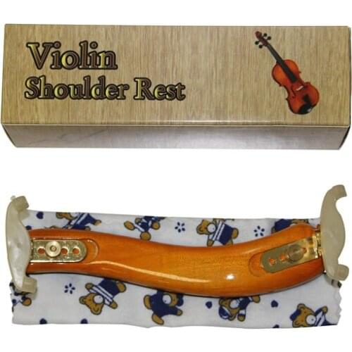 TONGLING High Quality Oil Varnish Maple Wood Violin Shoulder Rest Adjustable Shoulder Pad Size 3/4 4/4