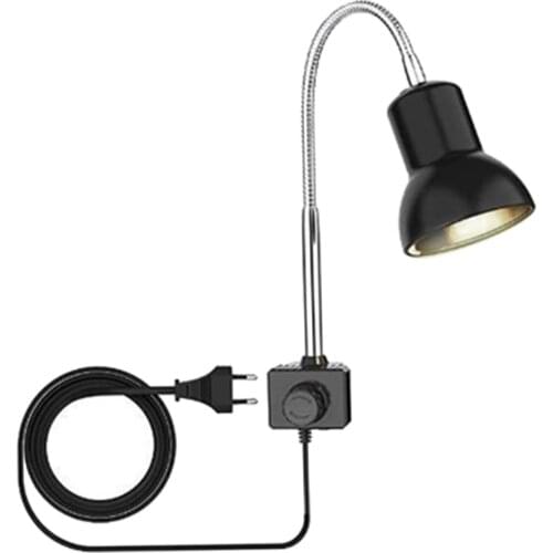 Rotatable Aquarium Reptile Heat Light Clamp Lamp Bulb w/ Clip 25W EU Plug