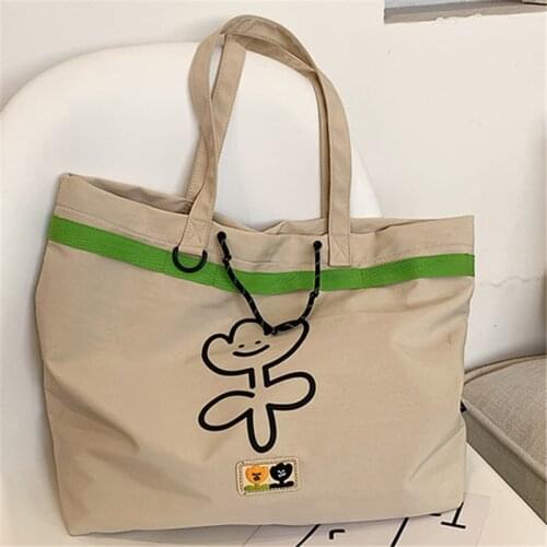 High Capacity Color Contrast Simplicity Women Oxford Bags Fashion Casual High Quality Shoulder Bags 2021 Trend Tassel Hand Bags