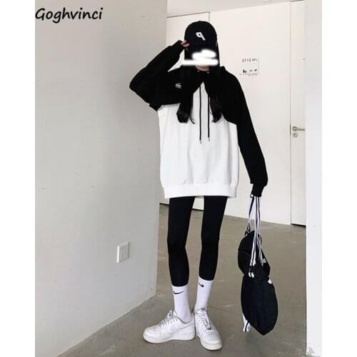 With Hat Hoodies Women Design Cropped Solid Simple Loose Streetwear Draw String Casual Daily Autumn Soft All-match Preppy Mujer