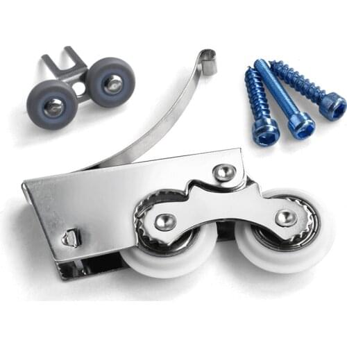 1 pc Male metal shaft-like double-wheel wardrobe door sliding door sliding door pulley cam mute sliding door pulley