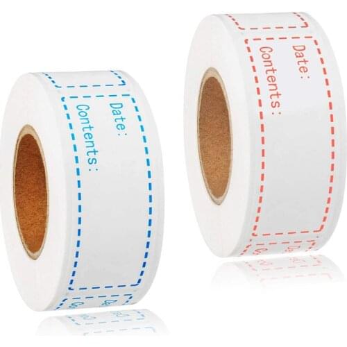150pcs/roll Kitchen Stickers Refrigerator Freezer Food Storage Date Content Labels for Container Bag Jar Packing