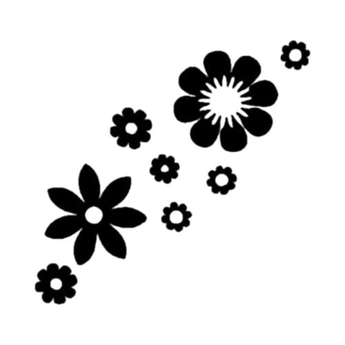 16*11.5cm Cute Flower Car Sticker Decal Removable Waterproof Vinyl Decals Fashion Personality Car Styling Car Sticker