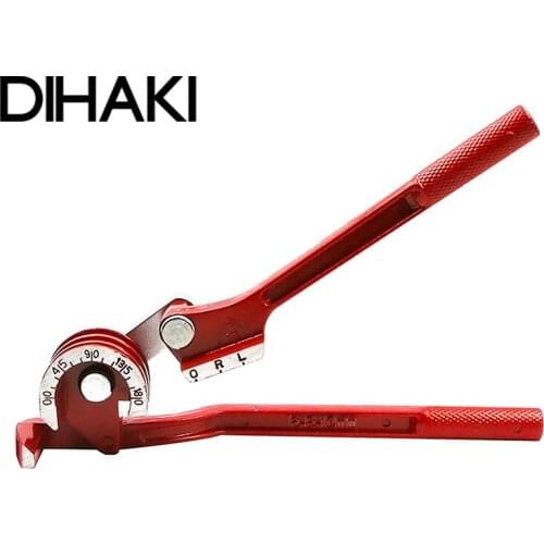 180 Degree Pipe Bending Tool Heavy Duty Tube Bender Aluminum Alloy Tubing Bender Brake Fuel Line Curving Pliers Machining Tools