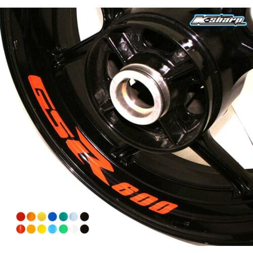 8 X CUSTOM INNER RIM DECALS WHEEL Reflective STICKERS STRIPES FIT SUZUKI GSR 600