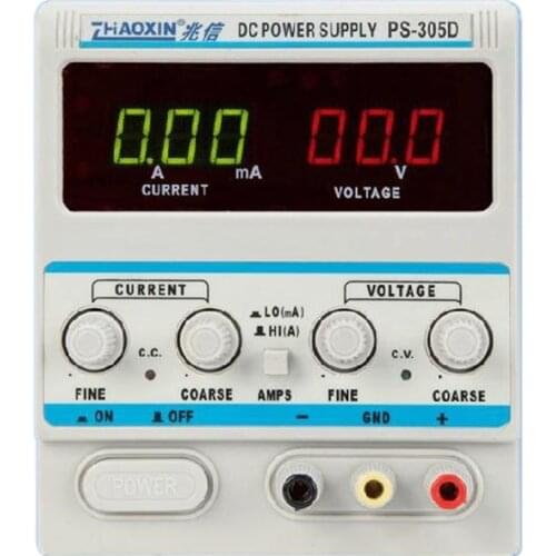 ZHAOXIN PS-305D Variable 30V 5A DC Power Supply For Lab Adjustment Digital Regulated LED display DC Power Supply 110V/220V