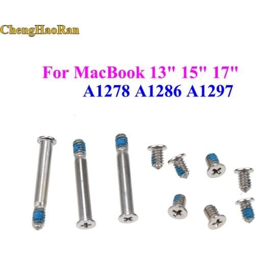 ChengHaoRan For MacBook Pro 13" 15" 17" Back Cover Screw For Macbook A1278 A1286 A1297 Computer Case Bottom Cover Screws